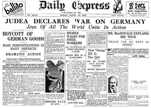 DailyExpress-March1933-judeafrontpage